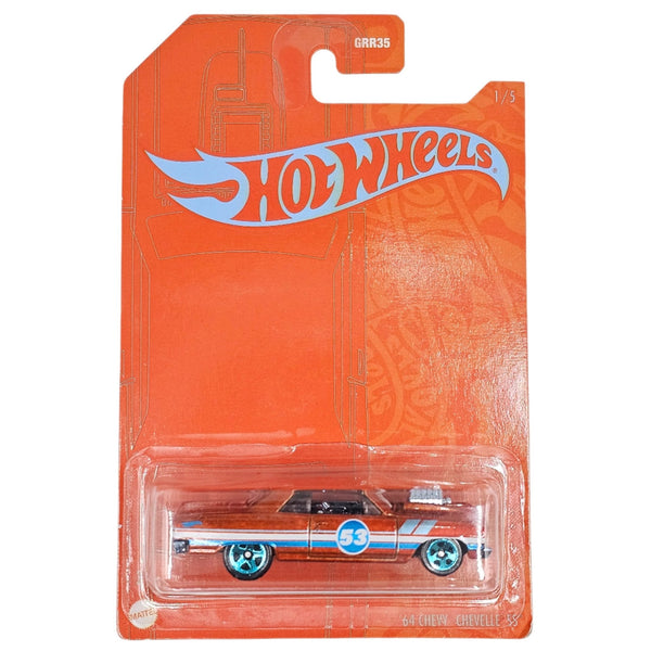 Hot Wheels - '64 Chevy Chevelle SS - 2021 Orange & Blue Series - Top CollectiblesDiecastHot Wheels