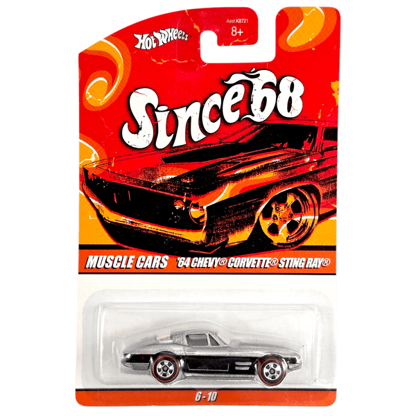 Hot Wheels - '64 Chevy Corvette Sting Ray - 2008 Since '68 Muscle Cars Series - Top CollectiblesDiecastHot Wheels