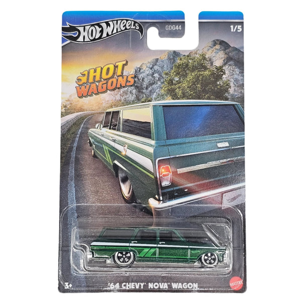 Hot Wheels - '64 Chevy Nova Wagon - 2024 Hot Wagons Series - Top CollectiblesDiecastHot Wheels