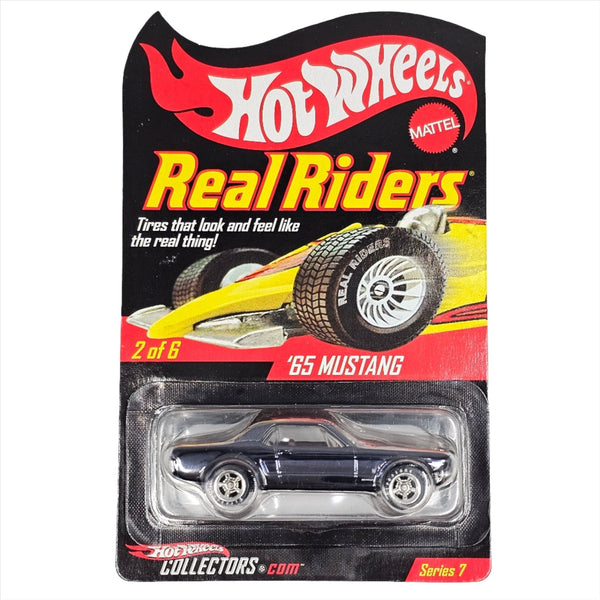 Hot Wheels - '65 Mustang - 2008 Real Riders Series *Red Line Club Exclusive* - Top CollectiblesDiecastHot Wheels