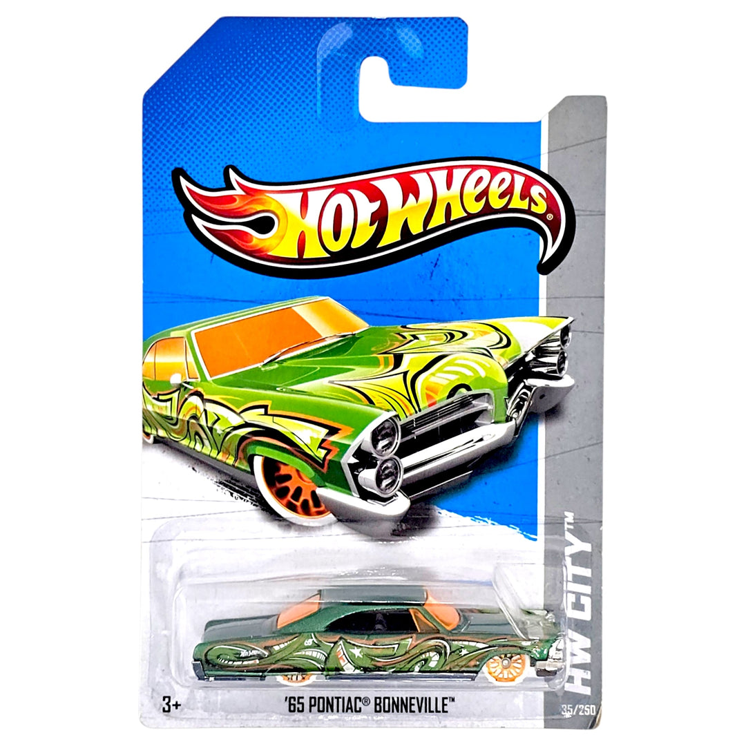 Hot Wheels - '65 Pontiac Bonneville - 2013 *Card Variation* - Top CollectiblesDiecastHot Wheels