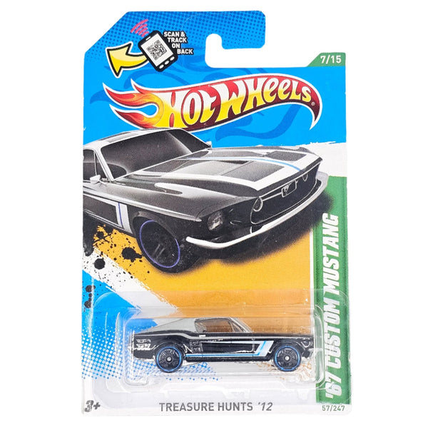 Hot Wheels - '67 Custom Mustang - 2012 *Treasure Hunt* - Top CollectiblesDiecastHot Wheels