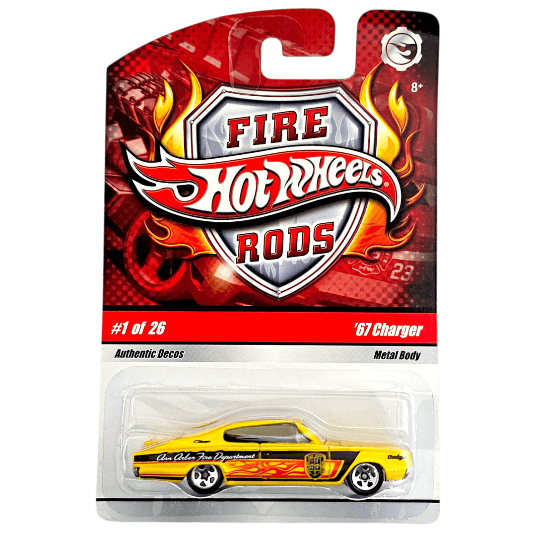 Hot Wheels - '67 Dodge Charger - 2009 Fire Rods Series - Top CollectiblesDiecastHot Wheels
