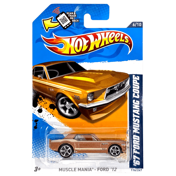 Hot Wheels - '67 Ford Mustang Coupe - 2012 - Top CollectiblesDiecastHot Wheels