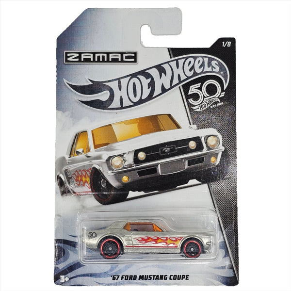 Hot Wheels - '67 Ford Mustang Coupe - 2018 50th Zamac Series - Top CollectiblesDiecastHot Wheels