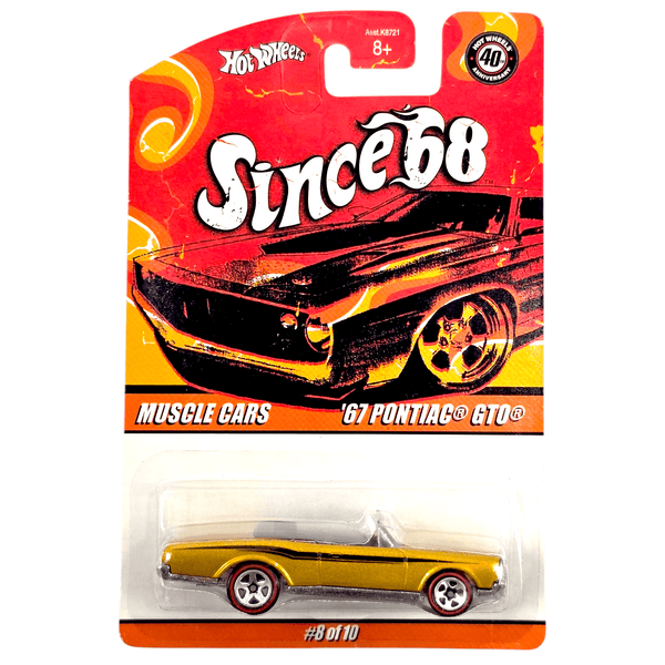 Hot Wheels - '67 Pontiac GTO - 2008 Since '68 Muscle Cars Series - Top CollectiblesDiecastHot Wheels