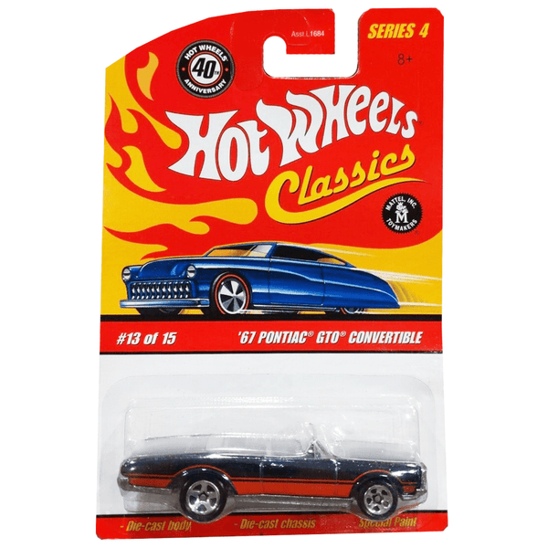 Hot Wheels - '67 Pontiac GTO Convertible - 2008 Classics Series 4 - Top CollectiblesDiecastHot Wheels