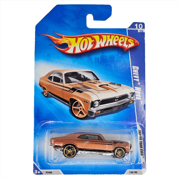 Hot Wheels - '68 Chevy Nova - 2009 *FTE Wheels* - Top CollectiblesDiecastHot Wheels