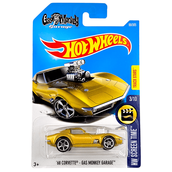 Hot Wheels - '68 Corvette Gas Monkey Garage - 2017 *Card Variation* - Top CollectiblesDiecastHot Wheels