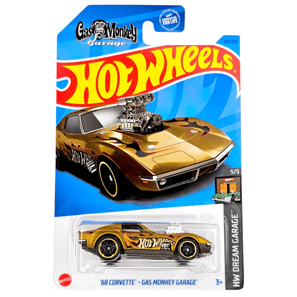 Hot Wheels - '68 Corvette Gas Monkey Garage - 2023 - Top CollectiblesDiecastHot Wheels