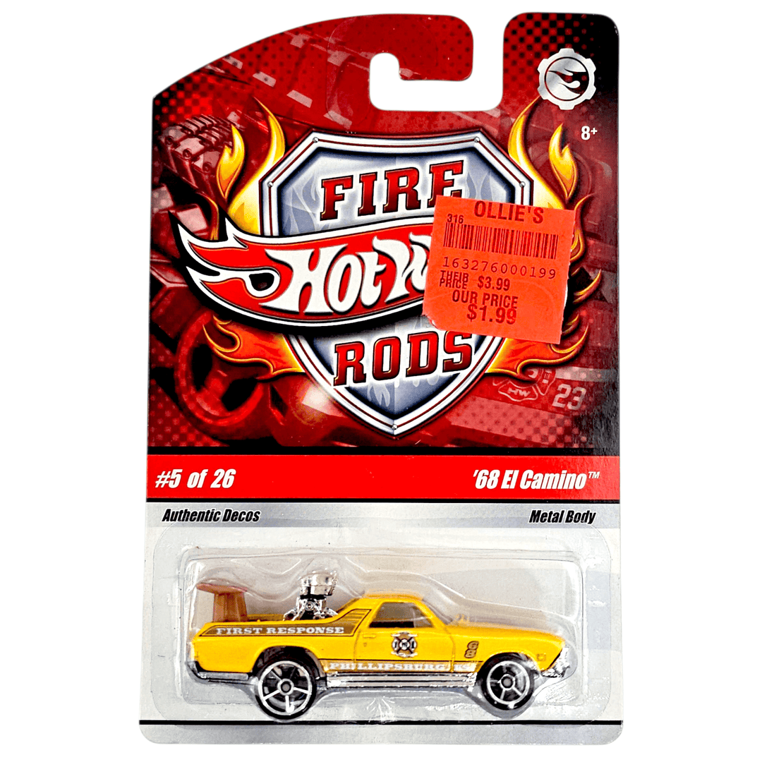 Hot Wheels - '68 El Camino - 2008 Fire Rods Series - Top CollectiblesDiecastHot Wheels