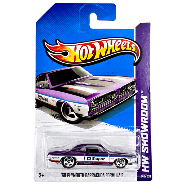 Hot Wheels - '68 Plymouth Barracuda Formula S - 2013 *Card Variation* - Top CollectiblesDiecastHot Wheels