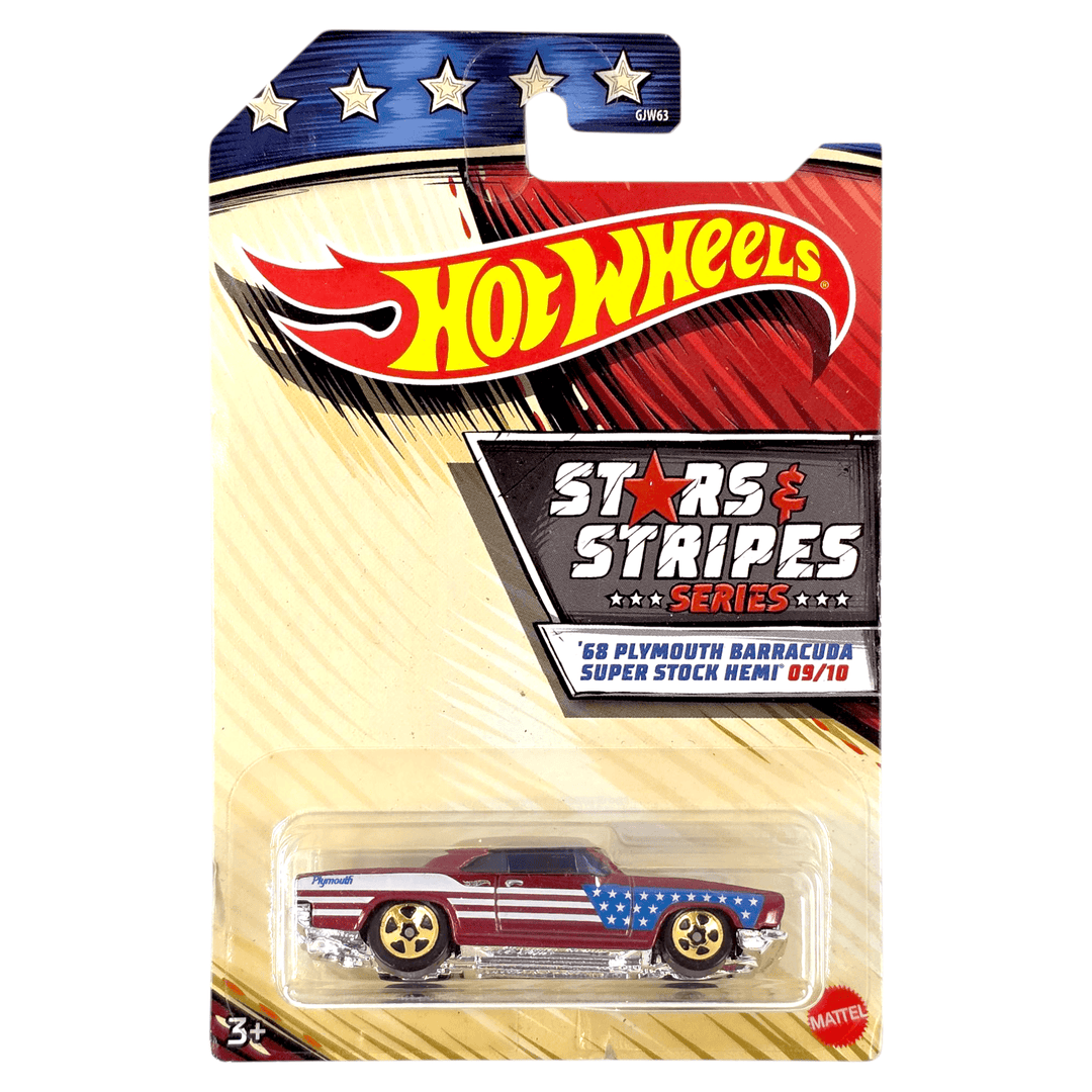 Hot Wheels - '68 Plymouth Barracuda Super Stock Hemi - 2020 Stars & Stripes - Top CollectiblesDiecastHot Wheels