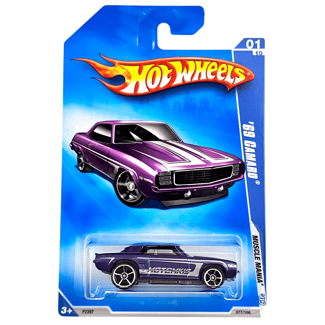 Hot Wheels - '69 Camaro - 2009 *Card Variation* - Top CollectiblesDiecastHot Wheels