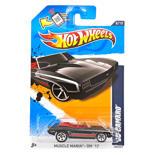 Hot Wheels - '69 Camaro - 2012 *Card Variation* - Top CollectiblesDiecastHot Wheels