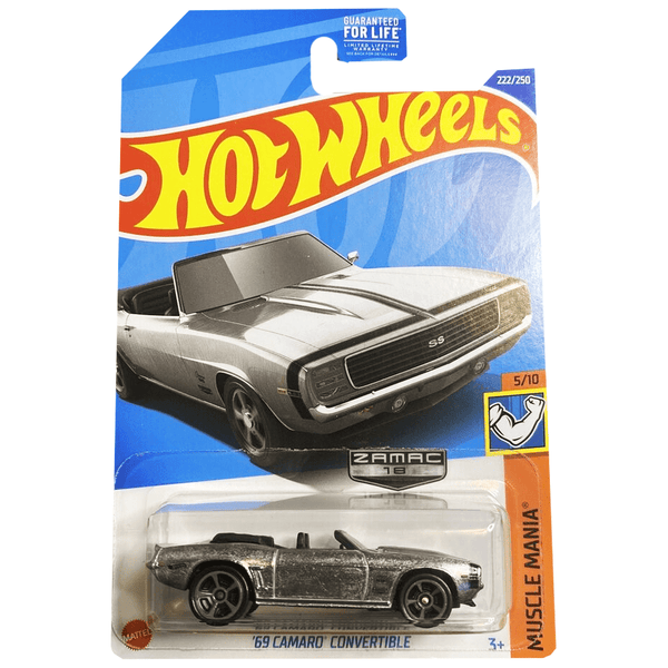 Hot Wheels - '69 Camaro Convertible - 2022 *Zamac* - Top CollectiblesDiecastHot Wheels