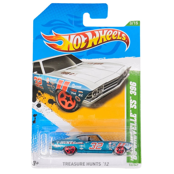 Hot Wheels - '69 Chevelle SS 396 - 2012 *Treasure Hunt* - Top CollectiblesDiecastHot Wheels