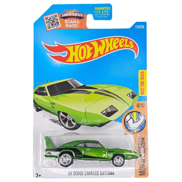 Hot Wheels - '69 Dodge Charger Daytona - 2016 *Super Treasure Hunt* - Top CollectiblesDiecastHot Wheels