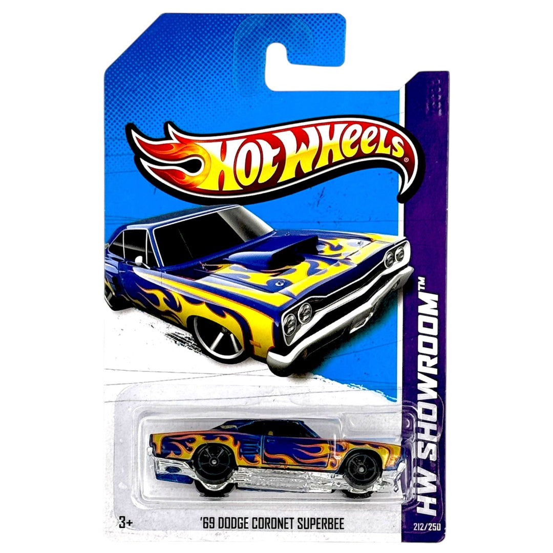 Hot Wheels - '69 Dodge Coronet SuperBee - 2013 *Card Variation* - Top CollectiblesDiecastHot Wheels