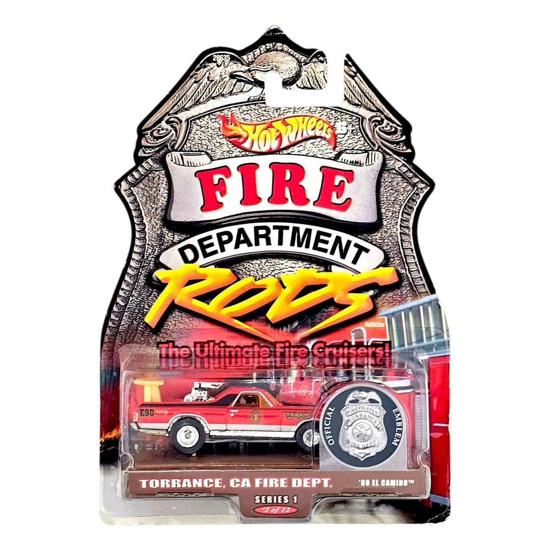 Hot Wheels - '69 El Camino - 2001 Fire Departement Series - Top CollectiblesDiecastHot Wheels