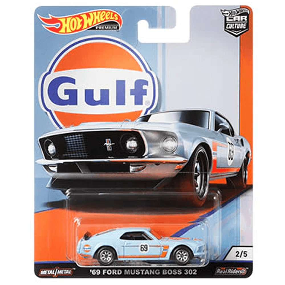 Hot Wheels - '69 Ford Mustang Boss 302 - 2019 Gulf Series - Top CollectiblesDiecastHot Wheels