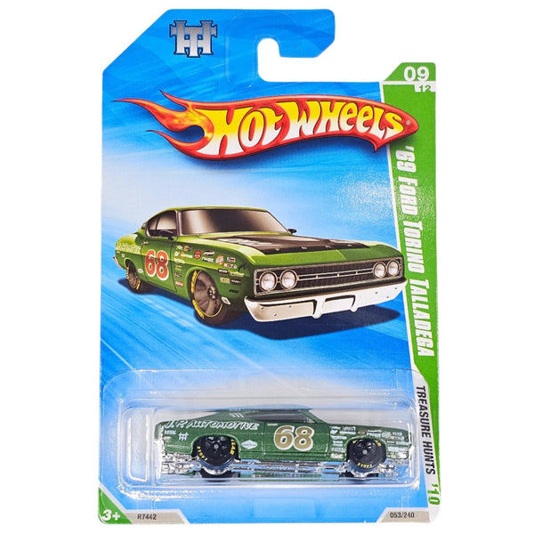 Hot Wheels - '69 Ford Torino Talladega - 2010 *Treasure Hunt* - Clear Window Variation - Top CollectiblesDiecastHot Wheels