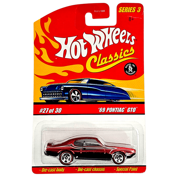 Hot Wheels - '69 Pontiac GTO - 2007 Classics Series 3 - Top CollectiblesDiecastHot Wheels