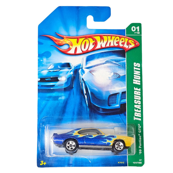 Hot Wheels - '69 Pontiac GTO - 2007 *Treasure Hunt**Card Variation