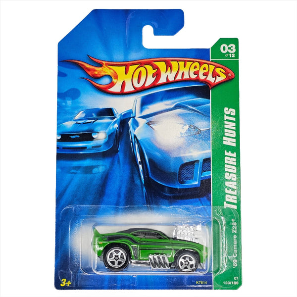 Hot Wheels - '69 "Tooned" Camaro Z28 - 2007 *Treasure Hunt* - Top CollectiblesDiecastHot Wheels