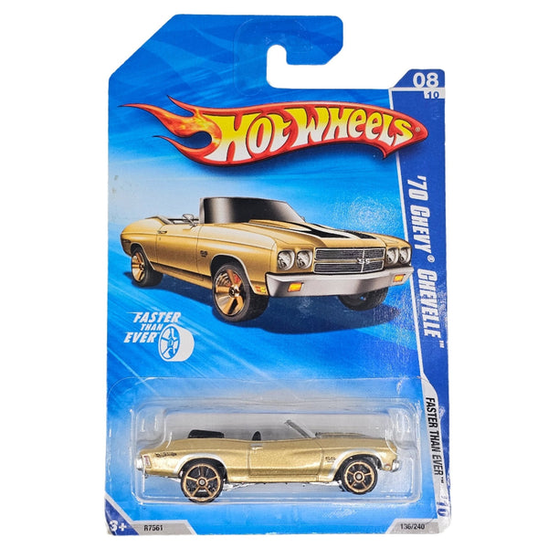 Hot Wheels - '70 Chevy Chevelle Convertible - 2010 *FTE Wheels* - Top CollectiblesDiecastHot Wheels