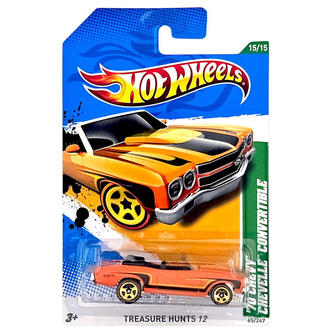 Hot Wheels - '70 Chevy Chevelle Convertible - 2012 *Treasure Hunt* - Top CollectiblesDiecastHot Wheels