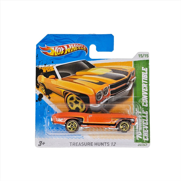 Hot Wheels - '70 Chevy Chevelle Convertible - 2012 *Treasure Hunt* - Top CollectiblesDiecastHot Wheels