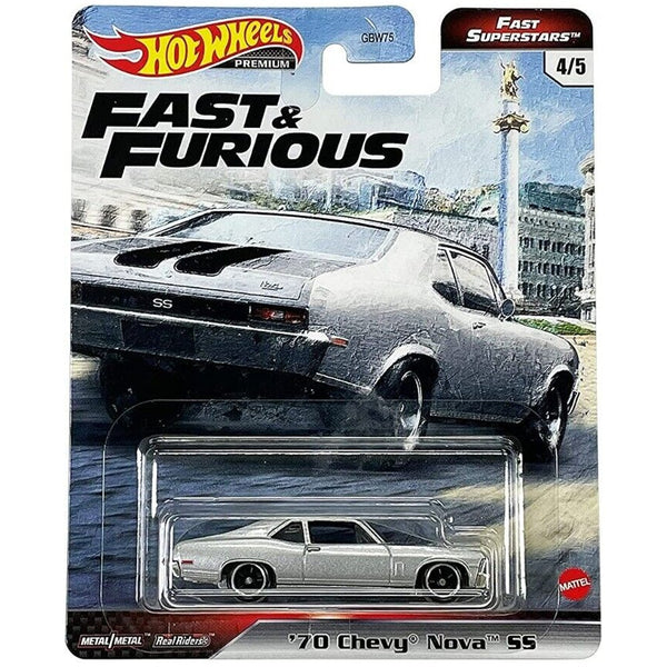 Hot Wheels - '70 Chevy Nova SS - 2021 Fast Superstars Series - Top CollectiblesDiecastHot Wheels