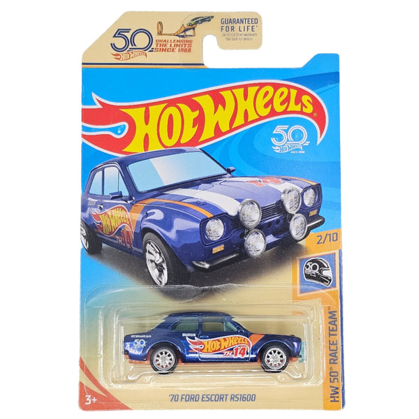 Hot Wheels - '70 Ford Escort RS1600 - 2018 *Super Treasure Hunt* - Top CollectiblesDiecastHot Wheels