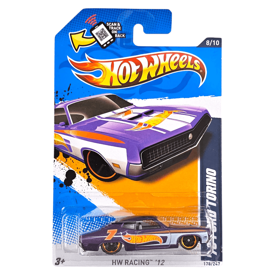 Hot Wheels - '70 Ford Torino - 2012 *Card Variation* - Top CollectiblesDiecastHot Wheels