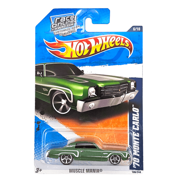 Hot Wheels - '70 Monte Carlo - 2011 *Card Variation* - Top CollectiblesDiecastHot Wheels