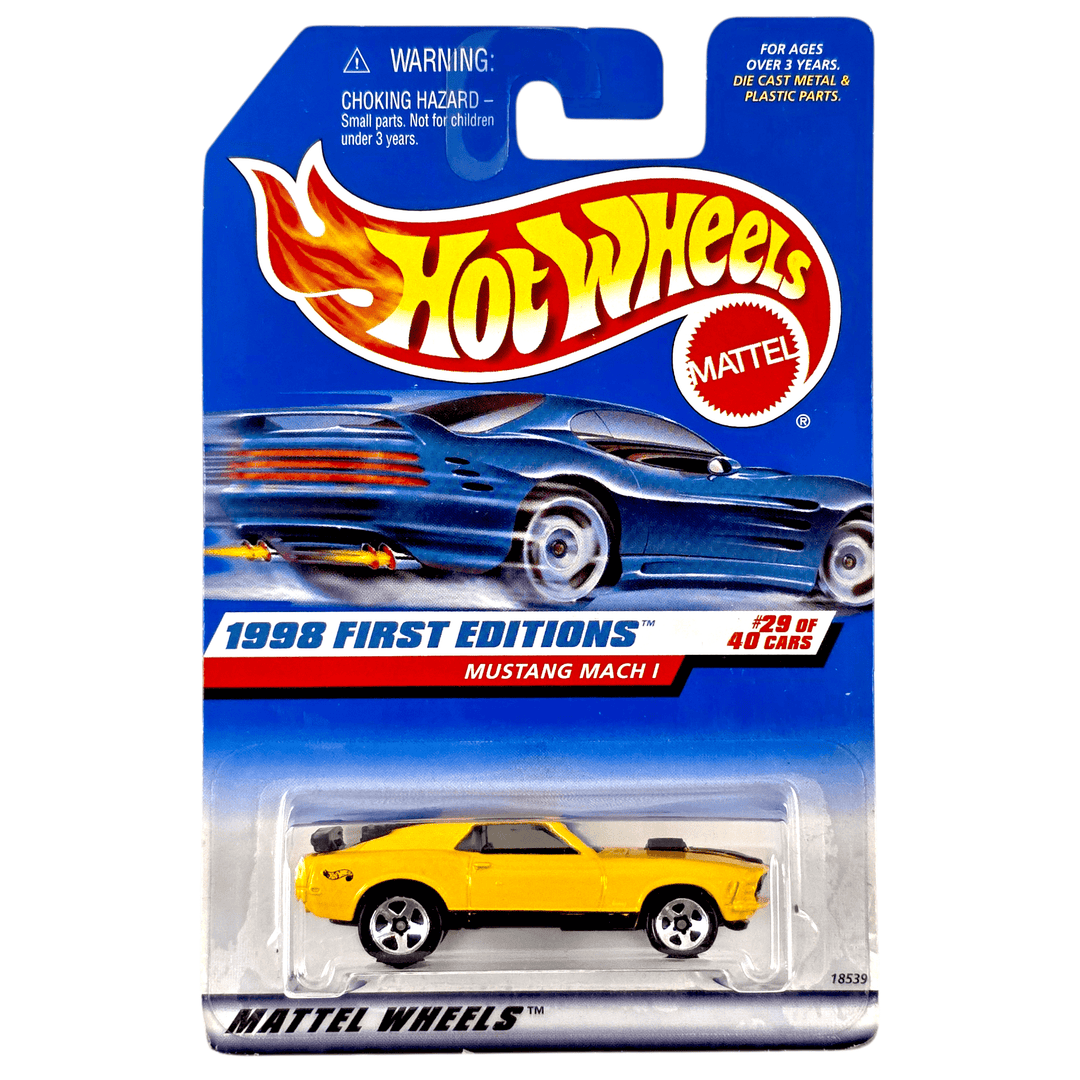 Hot Wheels - '70 Mustang Mach 1 - 1998 *Card Variation* - Top CollectiblesDiecastHot Wheels