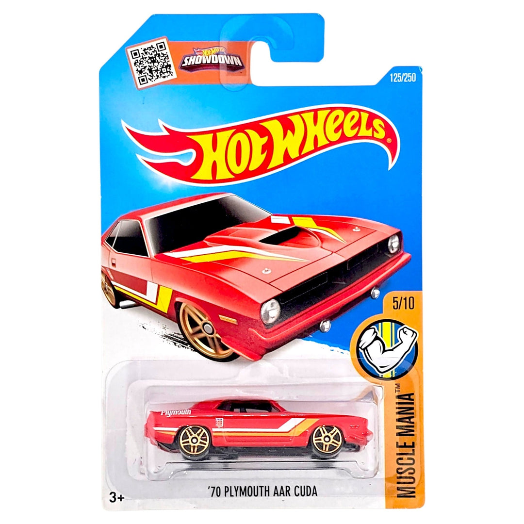 Hot Wheels - '70 Plymouth AAR Cuda - 2016 - Top CollectiblesDiecastHot Wheels