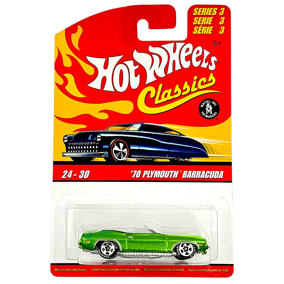 Hot Wheels - '70 Plymouth Barracuda - 2007 Classics Series 3 - Top CollectiblesDiecastHot Wheels