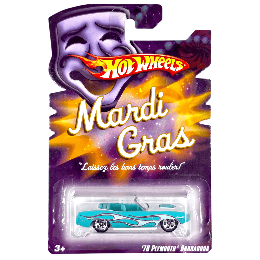 Hot Wheels - '70 Plymouth Barracuda - 2008 Mardi Gras Series - Top CollectiblesDiecastHot Wheels