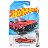 Hot Wheels - '70 Plymouth Barracuda - 2024 - Top CollectiblesDiecastHot Wheels