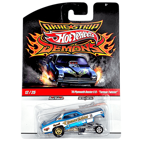 Hot Wheels - '70 Plymouth Duster F/C "Tarmac Twister" - 2010 Drag Strip Demons Series - Top CollectiblesDiecastHot Wheels
