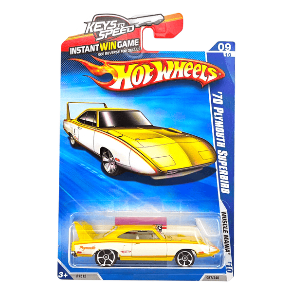 Hot Wheels - '70 Plymouth Superbird - 2010 - Top CollectiblesDiecastHot Wheels
