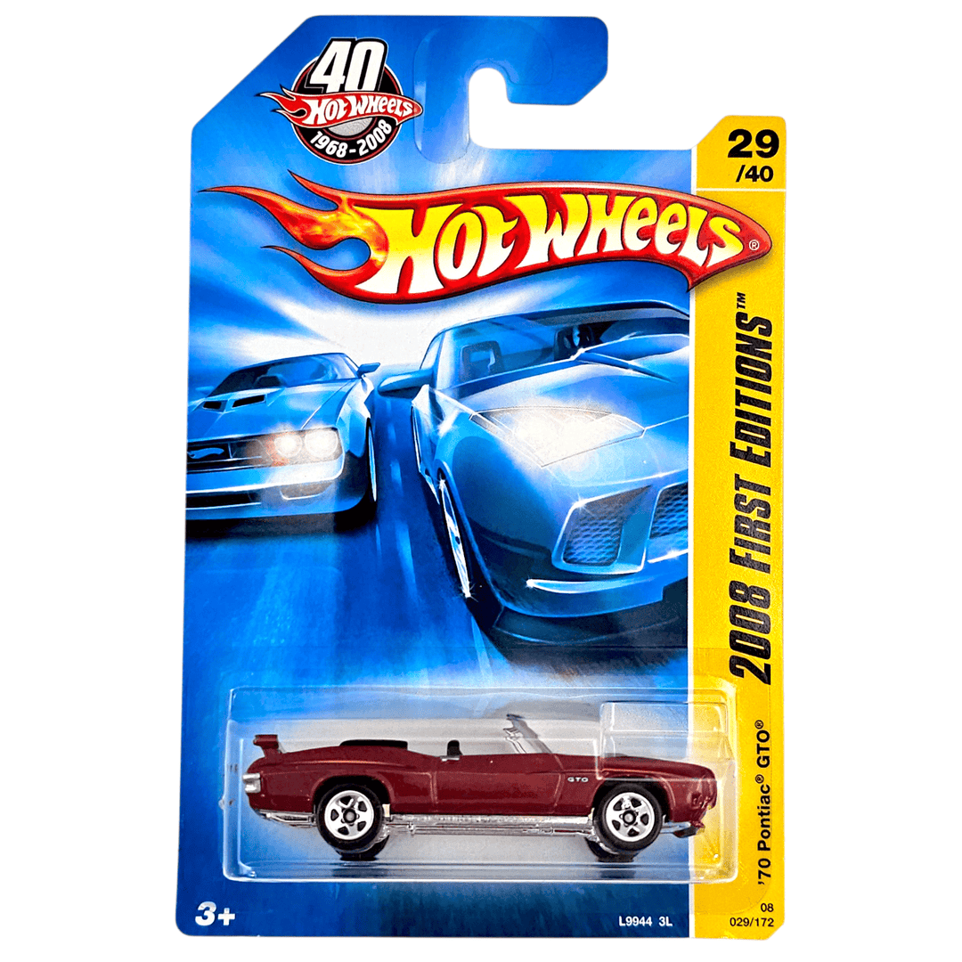 Hot Wheels - '70 Pontiac GTO - 2008 - Top CollectiblesDiecastHot Wheels