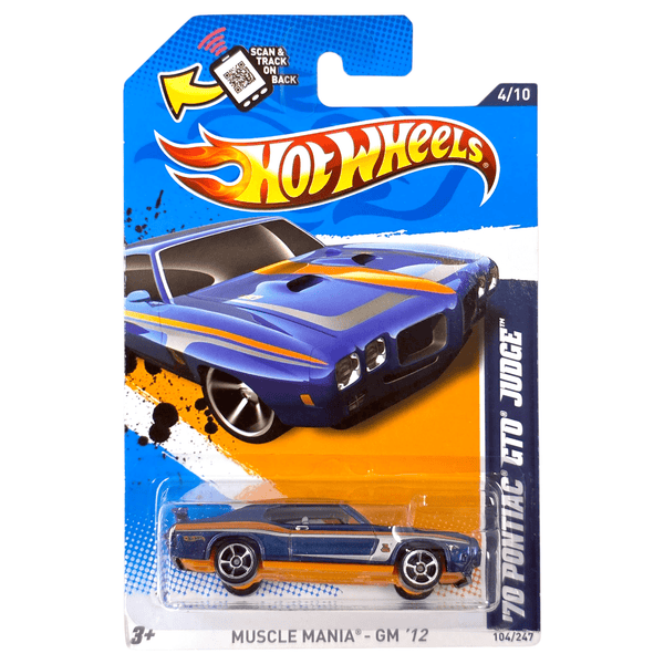 Hot Wheels - '70 Pontiac GTO Judge - 2012 - Top CollectiblesDiecastHot Wheels