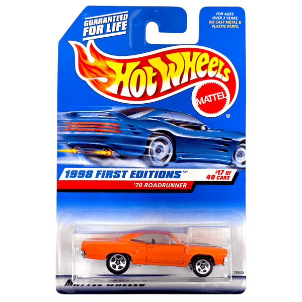 Hot Wheels - '70 Road Runner - 1998 *Card Variation* - Top CollectiblesDiecastHot Wheels