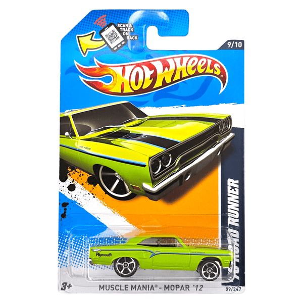 Hot Wheels - '70 Road Runner - 2012 *Card Variation* - Top CollectiblesDiecastHot Wheels