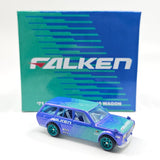 Hot Wheels - '71 Datsun Bluebird 510 Wagon "Falken" w/ LED Lighting *Custom* - Top CollectiblesDiecastHot Wheels