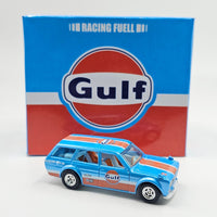 Hot Wheels - '71 Datsun Bluebird 510 Wagon "Gulf" w/ LED Lighting *Custom* - Top CollectiblesDiecastHot Wheels