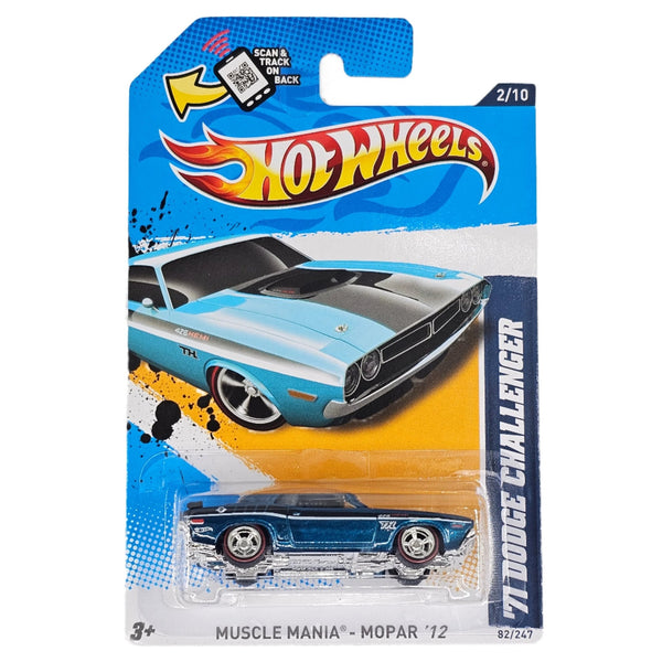 Hot Wheels - '71 Dodge Challenger - 2012 *Super Treasure Hunt* - Top CollectiblesDiecastHot Wheels